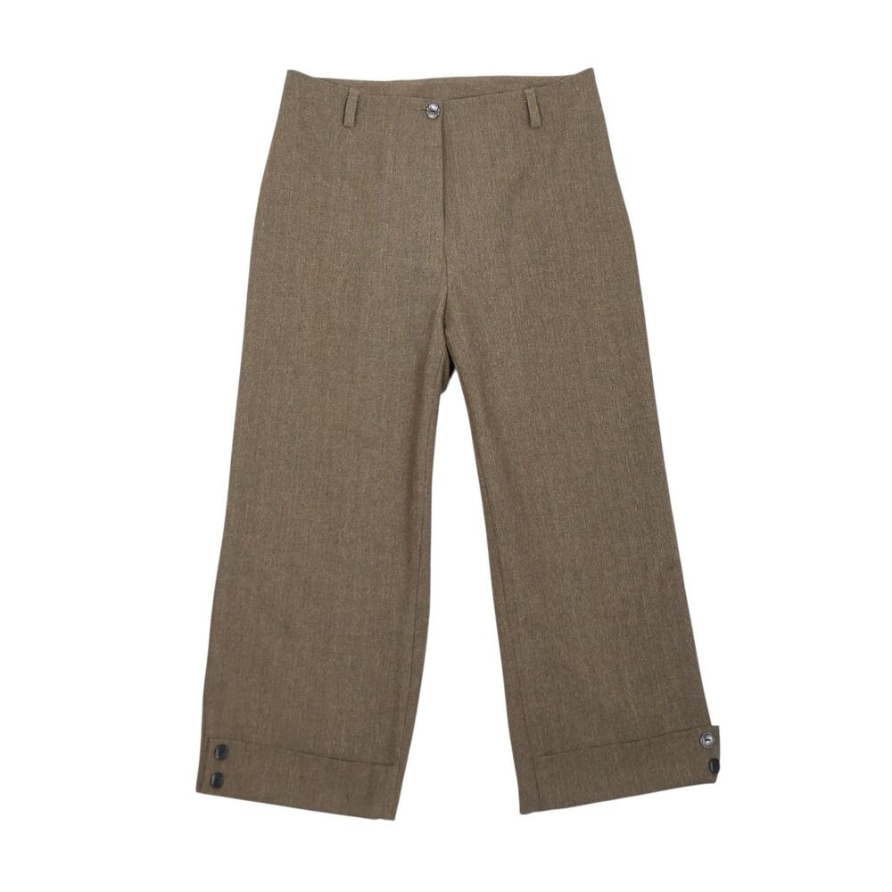 Vintage Brown Straight Leg Capri Crop Pants S